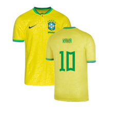 (SB) 2022-2023 Brazil Little Boys Home Shirt (Kaka 10)