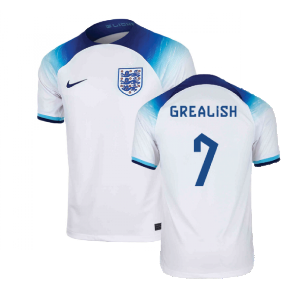 Nike (Xl) 2022-2023 England Home Shirt (Grealish 7)
