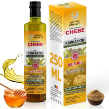 AMALICO 2-in-1 Karkar Oil & Chebe Powder for Hair Growth 250ml - For Thicker, Longer, Stronger Hair, Anti-Hair Loss & Moisturizing Scalp Care