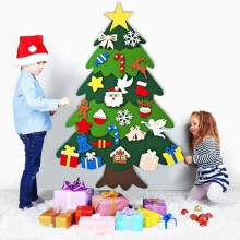 Felt Christmas Tree - Unspecified - 95cm - Hanging Decoration - For Children - Green