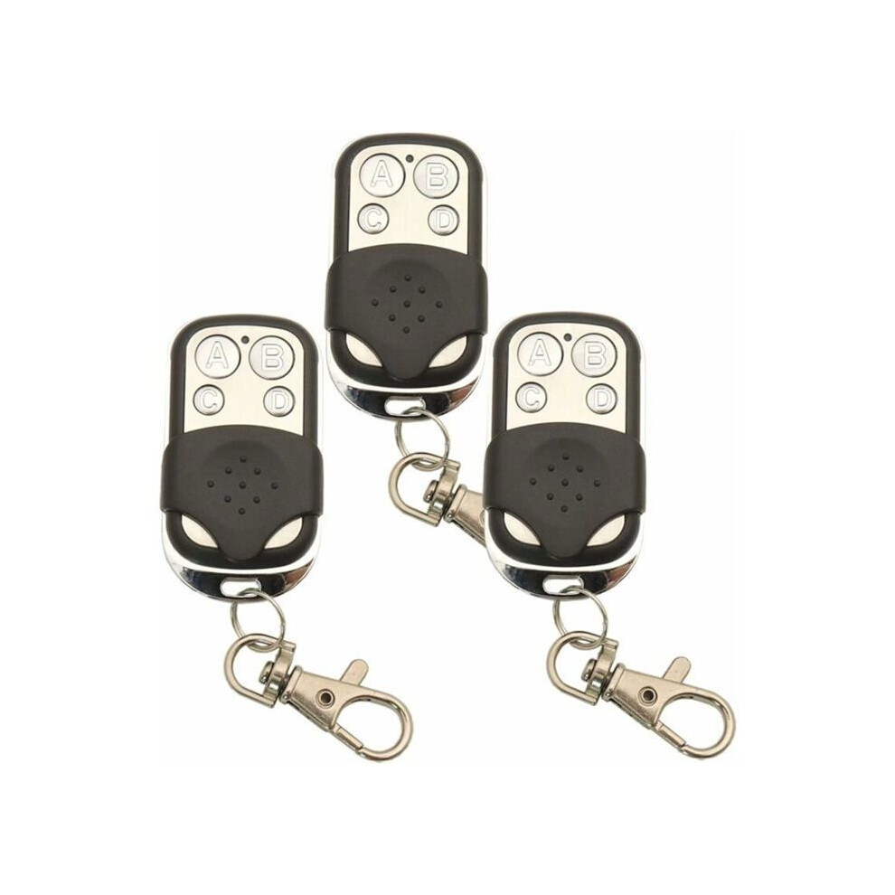 3 Remote Controls Keychain 433.92Mhz - Universal Clone For Garage Door Opener (Rf Transmitter) 9314269490573