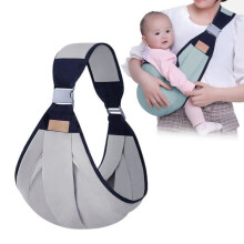 Baby Carrier Breathable Soft Adjustable Safety Comfortable 0-36 Months Thick Straps Quick Dry-Grey