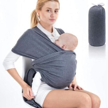 INSFITY Multifunctional Baby Carrier Sling - Dark Grey - Up to 15kg