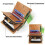 Leather Wallet - Unspecified Brand - Brown - RFID Blocking - Zippered Pocket - With Chain 2