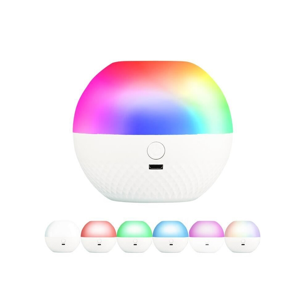 Rechargeable Kids Night Light Touch Control LED Bedside Lamp with Mini Touch Adjustable Brightness Remote Control, White