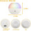 Rechargeable Kids Night Light Touch Control LED Bedside Lamp with Mini Touch Adjustable Brightness Remote Control, White 3
