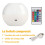 Rechargeable Kids Night Light Touch Control LED Bedside Lamp with Mini Touch Adjustable Brightness Remote Control, White 6