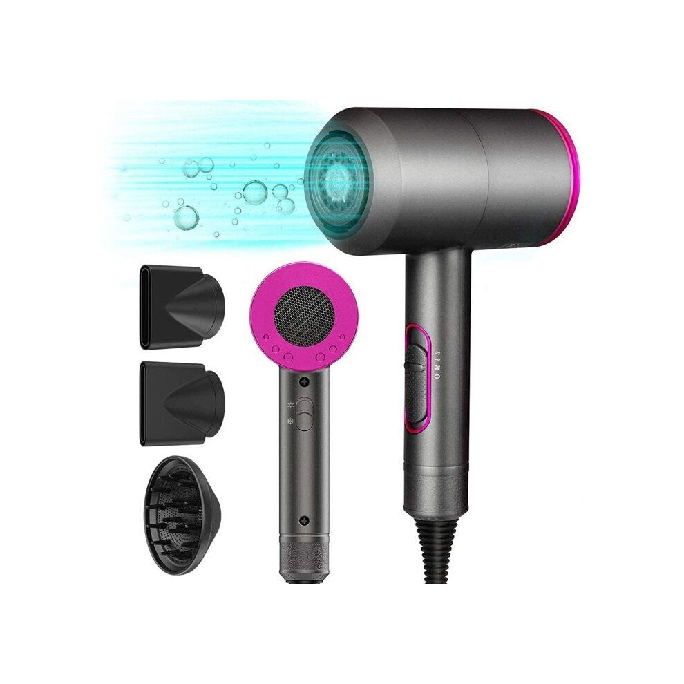 Aihontai Hair Dryer 2000W Doosl Professional Lonique Hair Dryer Constant Temperature Hair Care 3 Nozzles 3 Speed