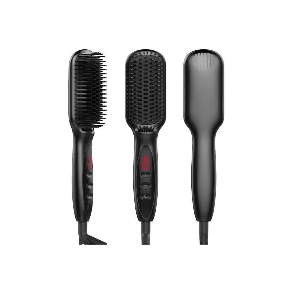 Aihontai Koticidsin Heated Straightening Brush - 12 Temperature Settings - Ionic Technology - Anti-Scald