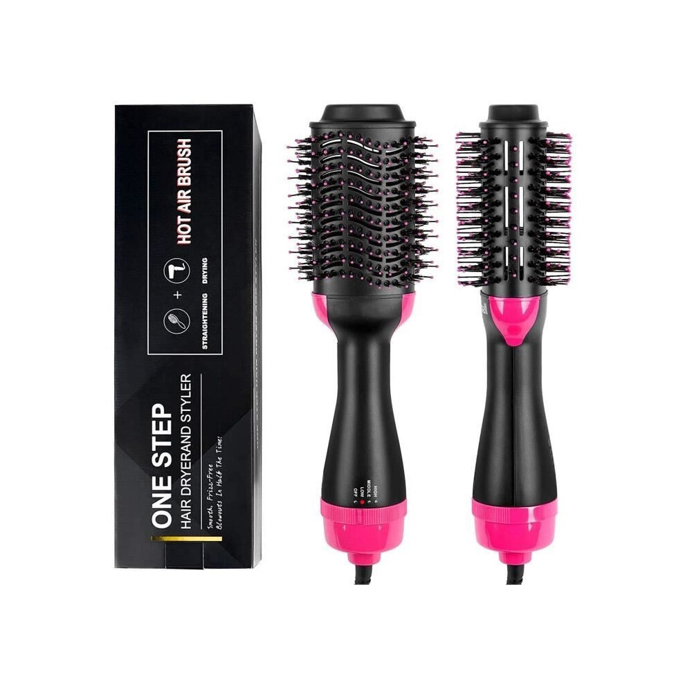 Aihontai 3 In 1 Hot Air Brush Multifunctional Negative Ionic Hair Brush Hot Air Brush Straightening Brush