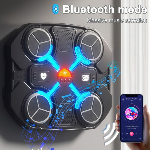 Musical Boxing Machine - Digital Music - Kids - Bluetooth - LED - Durable 1