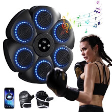 Boxing Equipment - PRUMYA - Musical Boxing Machine - Bluetooth - Boxing Gloves - 9 Rhythm Modes