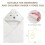 Bath towel - Baby - 80x80cm - Soft - Hooded - White 2