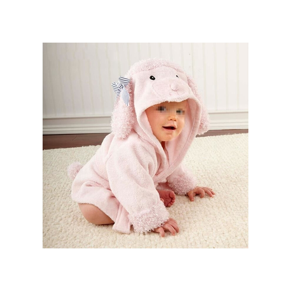 Bathrobe Towel Bathrobe Sheet Baby Blanket Cute Animal Rabbit Pink Aihontai