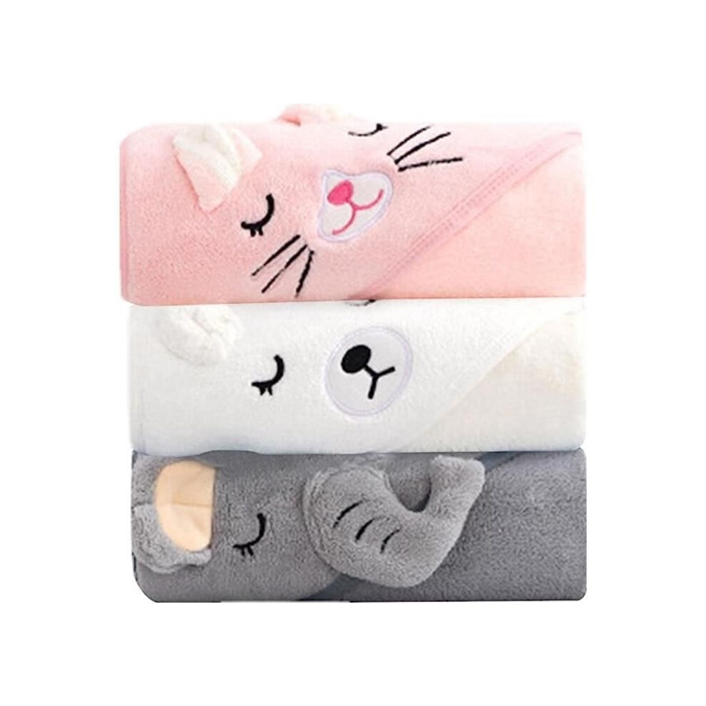 Baby Hooded Bath Towel - Soft And Absorbent - Birth Gift White Aihontai