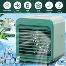 Mini USB Air Conditioner - Mini Portable Air Cooler - 3 Speeds - Green