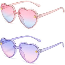 Sunglasses - Children's - Heart - UV400 - 2 Pairs - Protection 3