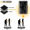 Women's Genuine Leather Wallet Large Capacity Card Holder Checkbook Holder RFID Blocking Black 4