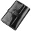 Women's Genuine Leather Wallet Large Capacity Card Holder Checkbook Holder RFID Blocking Black 1