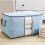 Blanket and Clothes Storage Bag Clear Organizer Box Bed Blanket Bag 1
