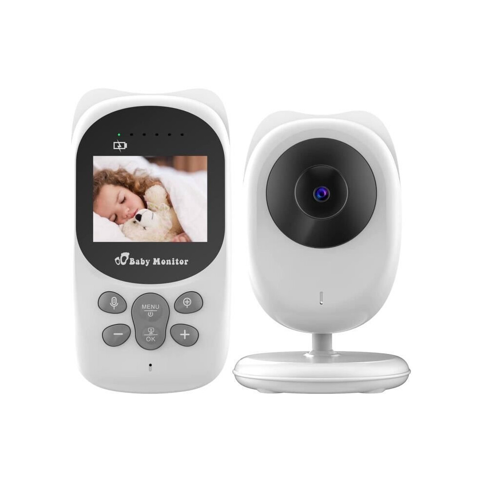 ACELIFE Baby Monitor Video Camera 2.4 Inch Screen Baby Monitor - Intercom Temperature Lullabies Night Vision VOX Mode