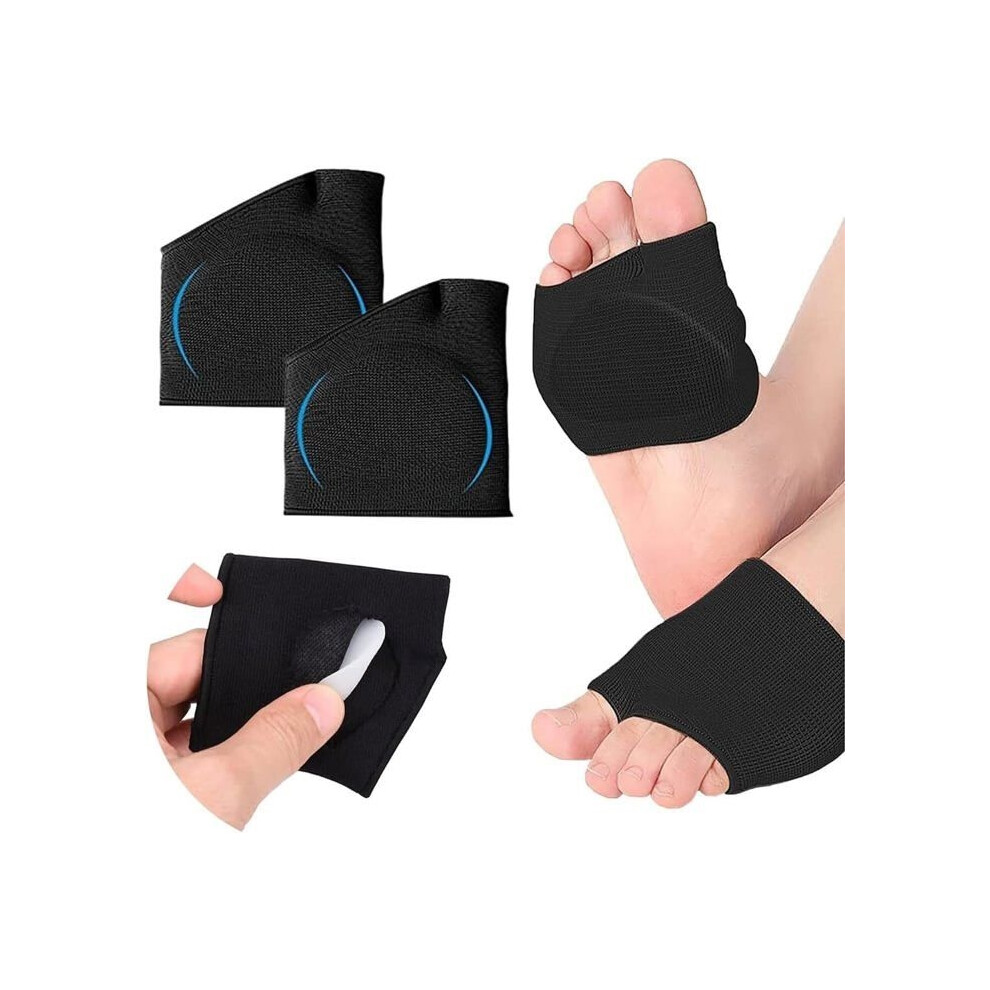 Aihontai 2 Pairs Forefoot Cushions, Metatarsal Sleeve Pads, Breathable Orthopedic Insoles, Gel Plantar Cushion, Cushion