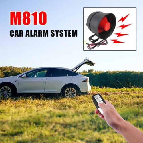 Car Alarm, Universal Car Alarm Security Protection System with 2 Remote Controls 1