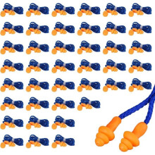 40 Pairs Silicone Earplugs, Corded Earplugs, HEADPHONES - NOISE CANCELLING HEADPHONES - PLUG