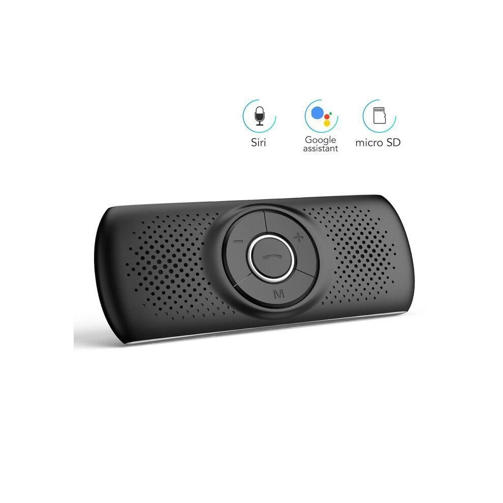 Bluetooth 4.2 Hands-Free Car Kit With Clip Built-In Mic Speakerphone, Automatic Reconnection, Ios Siri & Google Assistant 9314269501637