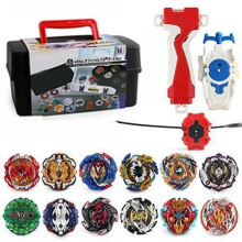 3T6B 12 nieuwe Nado-tollen met Burst Turbo Launcher, Gyro Pocket Box Pro