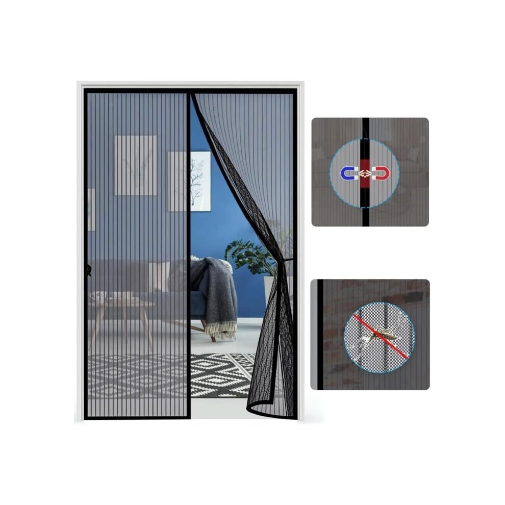 Magnetic Mosquito Net For French Door - Anti-Mosquito Curtain Automatic Closing - 100X200cm 9314269502856