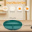 4PCS Plastic 3-Divided Plates, 23CM Unbreakable Portion Control Plates, 3 Compartment Plate 2