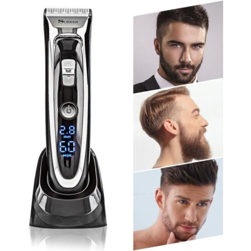 PRO-Ceramic Titanium Cordless Clipper with LCD Display