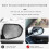 Window Squeegee, Telescopic Shower Squeegee, Retractable Car Window Scraper, Hanging Rearview Mirror Wiper (Black) 4