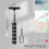 Window Squeegee, Telescopic Shower Squeegee, Retractable Car Window Scraper, Hanging Rearview Mirror Wiper (Black) 2