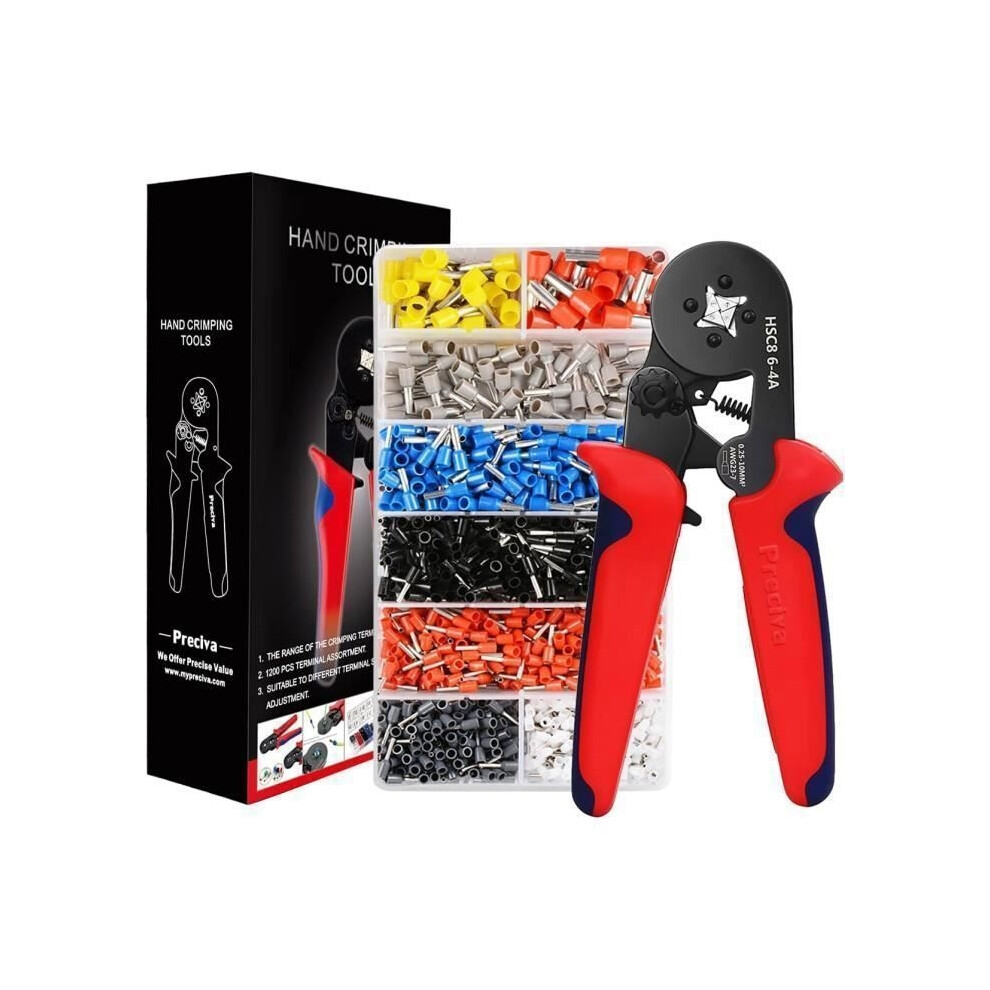 Crimping Pliers 1200 Insulated Terminal Boxes, Electrical Terminal, Ratchet Crimping Pliers For Electrician 9314269506731