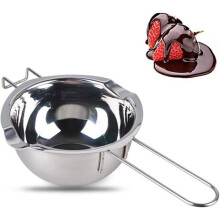 Bain Marie Bowl, 2 pieces 400 ml Chocolate pot Bain Marie saucepan for melting butter, chocolate