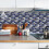 Pack of 10 blue adhesive tile sheets with marble pattern, mosaic effect vinyl kitchen splashback, 30 x 30cm 4