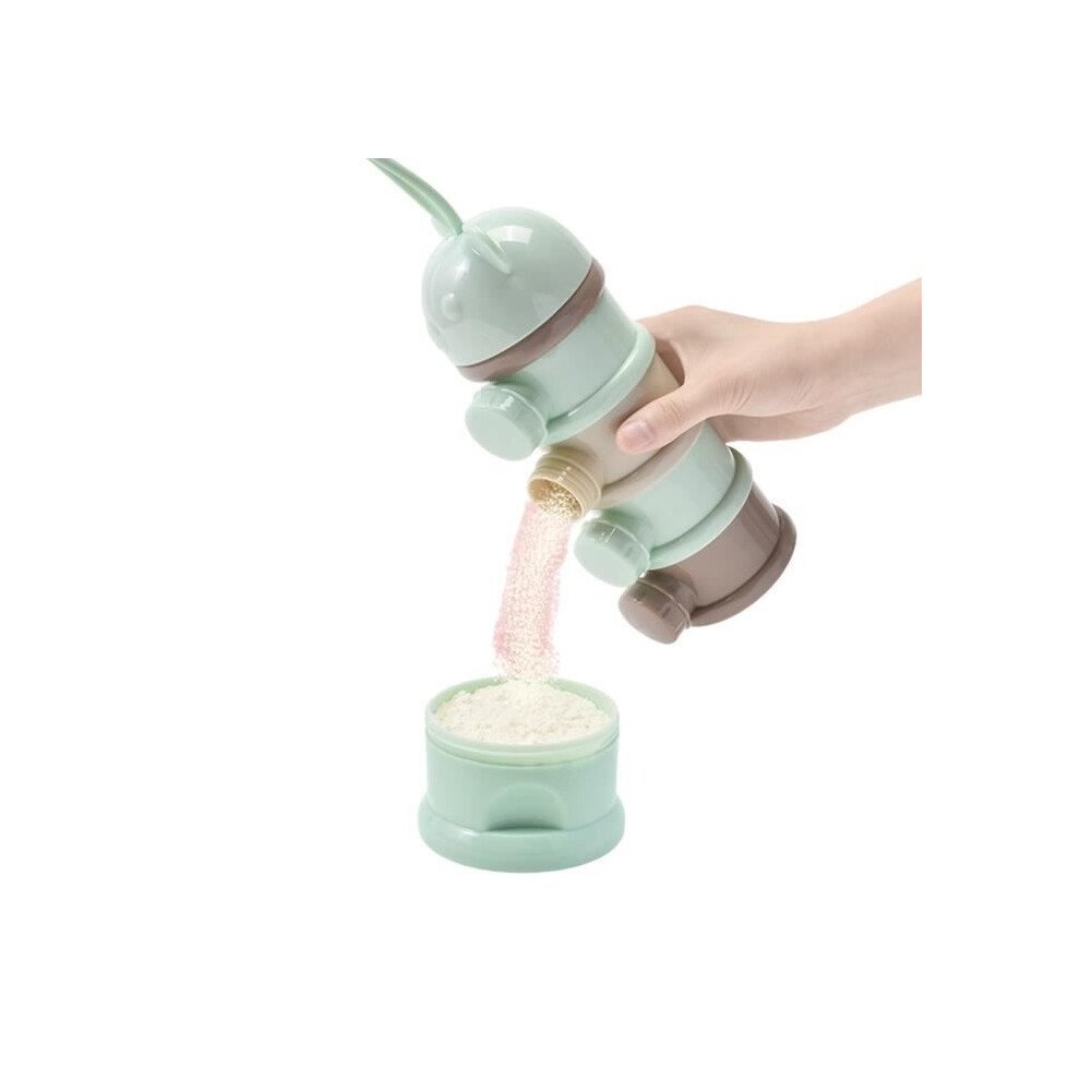 Milk Powder Dispenser, Milk Dispenser, Portable Powder Dispenser Dispenser, 4 Layers, Baby Milk Powder Dispenser Box Aihontai