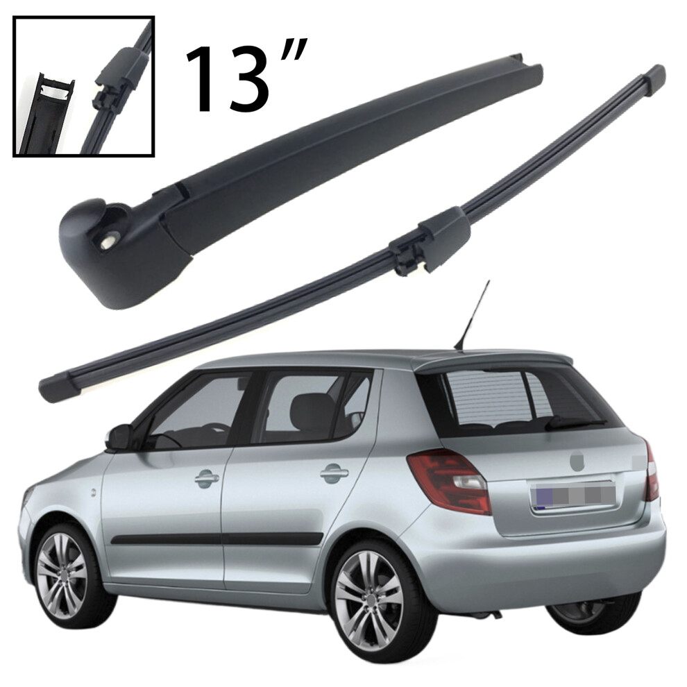 13" Rear Windshield Windscreen Washer Wiper Arm Blade Set For Skoda Fabia Mk2 5J Hatchback 2007-2013 Car Accessories Accsesories 6935158904761