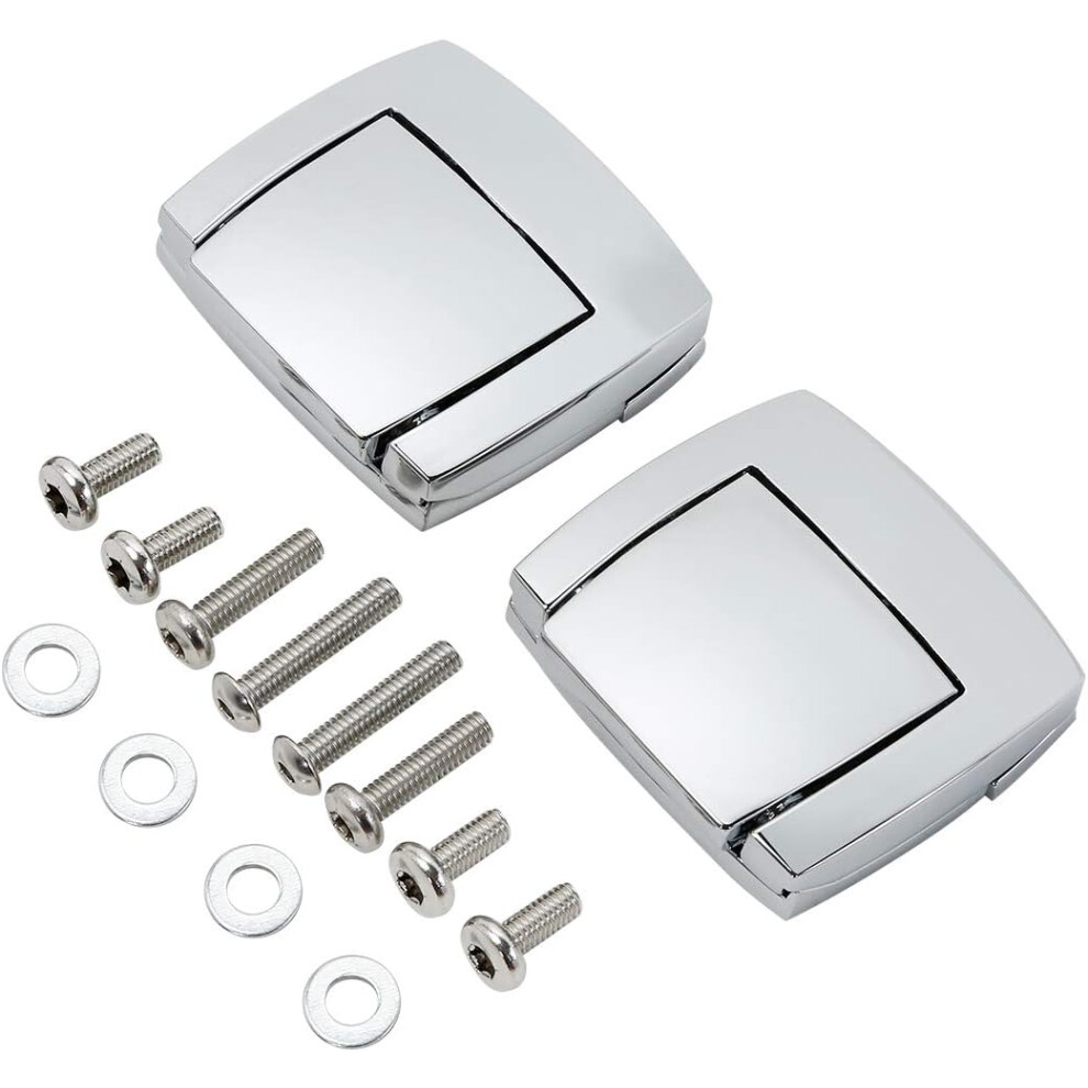 (Style A-Chrome) Latch Tour Pack Latches Pak Fit For Harley 1980-2013 Touring Street Electra Road Glide Ultra Classic 9357235717922