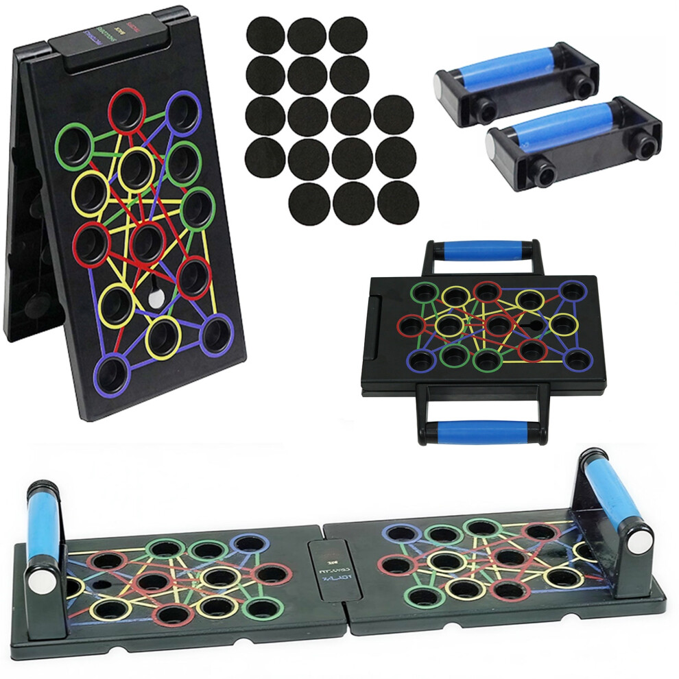 Gr8 Home Foldable 24 In 1 Push Up Board Bars Portable Rack Stand Home Gym