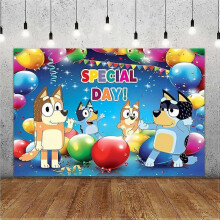 Puppy Dog Birthday Party Supplies Happy Birthday Banner Backdrop Boy Girl Baby Shower Kids 7X5 ft