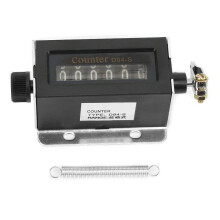 6 Digit Mechanical Counter,D94-S 0-999999 Resettable Mechanical Pulling Counter,Return to Zero Rotation Count and Cycle Count Reset Mode,