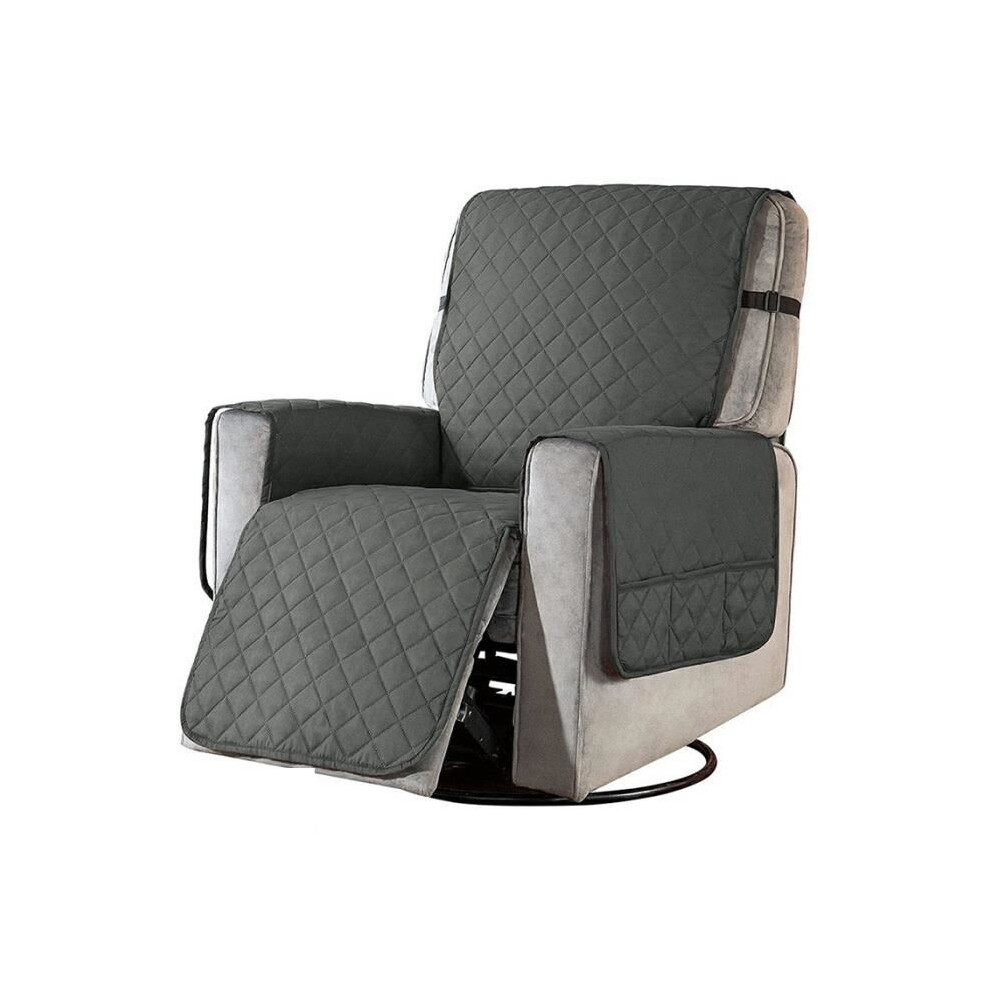 Housse de fauteuil relax avec accoudoirs, 1 place avec poches, housse de fauteuil,