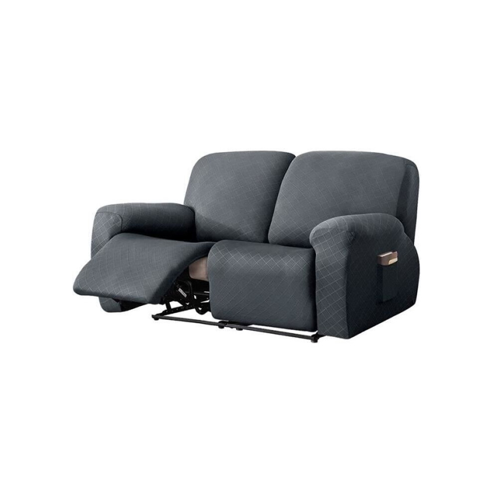 Housse de canapé extensible avec poche pour fauteuil relax 2 places, antidérapante, motif chats et protège
