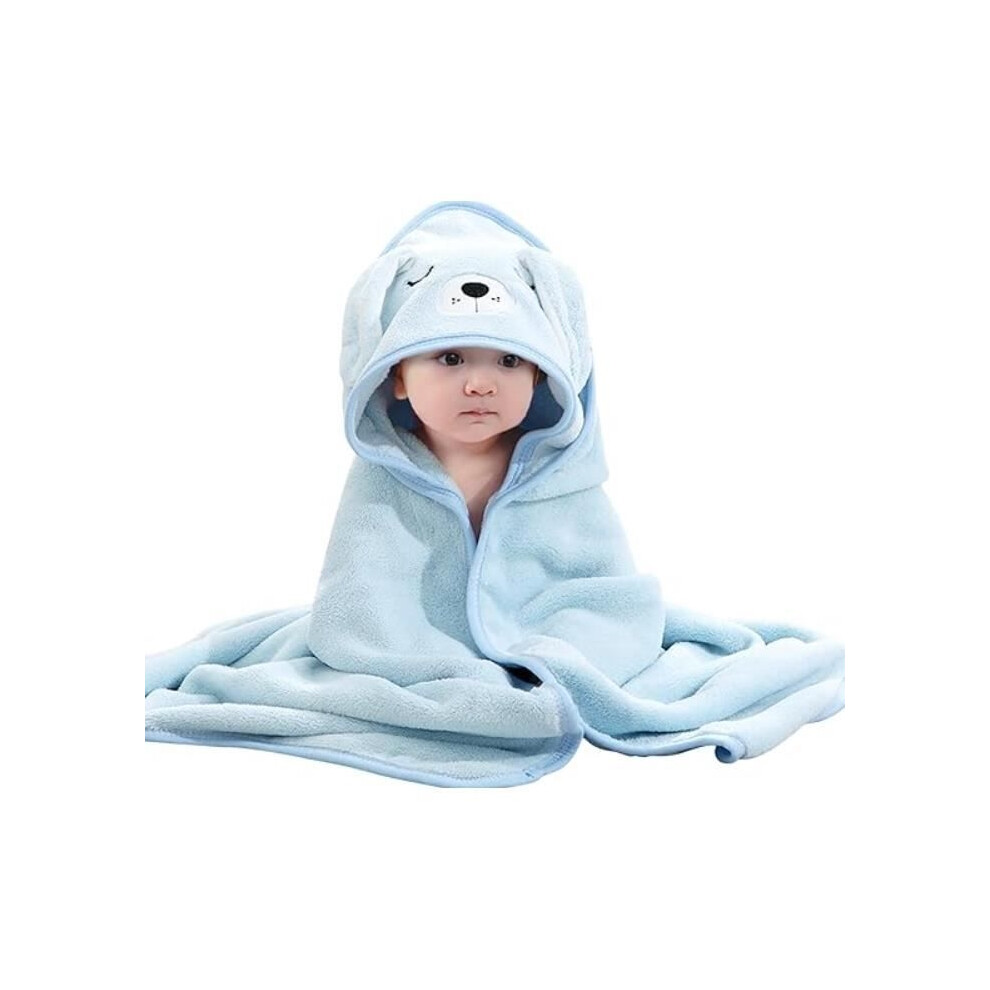 Serviette de bain à capuche pour bébé, serviette de bain extra douce et absorbante avec motif animal pour nouveau-né