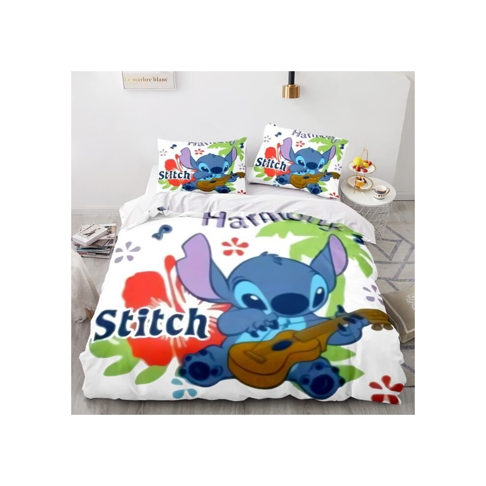 Housse de couette 200x200 cm avec 2 taies d'oreiller 50x75 cm, parure de lit enfant, parure de lit pour garçons et filles,