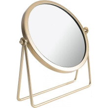 Single Side Makeup Mirror Vintage 360 Rotating Metal Makeup Mirror Round Beauty Mirror Handmade Makeup