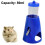 Pet Drinking Waterer 2-in-1 Water Bottle with Base Hut,80ml 1